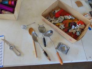 lot 2428 image: Vintage Kitchen Utensils and Cookie Cutters