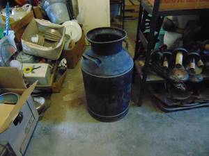 lot 2436 image: Metal Milk Can