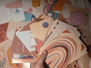 lot 1902 image: Modern Art Wall Collage Kit&nbsp