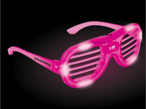 lot 1924 image: Pink LED Shutter Shades Party Glasses