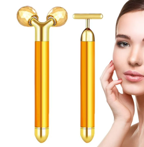 lot 1938 image: Amirce Golden Face Massage Beauty Bar Set