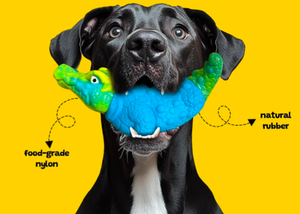 lot 1947 image: Durable Alligator Dog Chew Toy