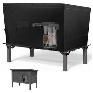 lot 324 image: Sudiwei Feral Cat House Cover (Only Cover) Outdoor Cat House Cover for Winter Feral Cat House Cove (Only Cover) 37x23.5x20in (Only Cover) - Retail $20