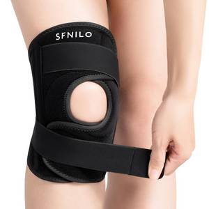 lot 327 image: SFNILO Knee Brace for Knee Pain & Arthritis - Adjustable Support with Side Stabilizers for Meniscus Tear, ACL, MCL Injuries Recovery - Relief for Men & Women - Retail $28