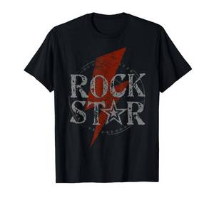 lot 328 image: Rock Star Music Fan Gift Graphic Rock N Roll Star T-Shirt XL - Retail $16
