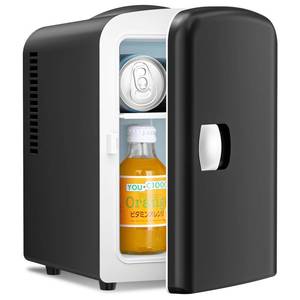 lot 342 image: Antarctic Star Compact Refrigerator, Portable Mini Fridge, Skin Care 4L Capacity6 Cans, for Bedroom, Car, Office & Dorm, Small Cooler for Cosmetics, Beverage and Food, Black - Retail $37