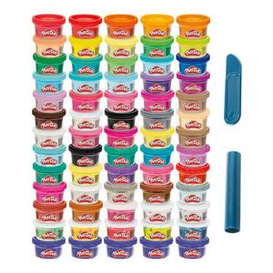 lot 344 image: Play-Doh Ultimate Color Collection 65-Pack of 1-oz Cans, Includes Sparkle, Confetti & Color Burst, Back to School Classroom Supplies, Preschool Toys, Ages 2 (Amazon Exclusive) - Retail $22