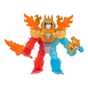 lot 349 image: Heroes of Goo Jit Zu Goo-Tron Supreme Combines The Power of Blazagon, Pantaro & Thrash in 1 Ultimate Hero, with 3 Different Goo Fillings, 35 Phrases & Lights, Face Swap & Triple Attack Feature - Retail $48
