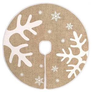 lot 359 image: N&T NIETING Christmas Tree Skirt, 30 Inches Classic Burlap Tree Skirt for Christmas Tree Holiday Party Indoor Outdoor Decoration - Retail $13