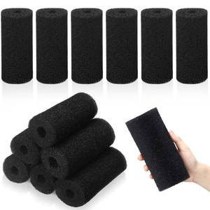 lot 362 image: Gulfmew 12 Pack 5.9 Big Pre-Filter Sponge Foam Replacement Filtration Kit for Aquarium, 0.8 Intake Shrimp Fry Fish Tank Filter, Replacement Foam Cover - Retail $15