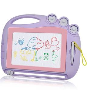 lot 390 image: AiTuiTui Magnetic Drawing Board Toddler Toys for Girls Gifts, Erasable Sketch Writing Doodle Pad Travel Games for Kids in Car, Early Education Learning Skill Development Toys for Kids Toddlers - Retail $10