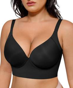 lot 416 image: SHAPELLX Bras for Women Puls Size Push Up Underwire Back Smooth Bralettes (Black, 42G) - Retail $163