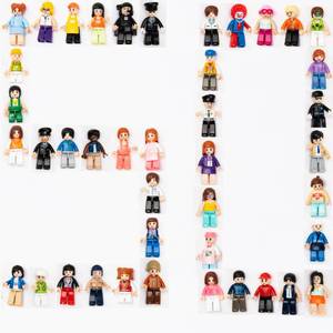 lot 417 image: Icyhit Building Mini Figures People Action Figure Toy (Random 50 Included)
