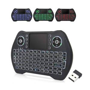lot 419 image: Easytone Backlit Mini Wireless Keyboard with Touchpad Mouse Combo Remote Control with Rechargeable Li-ion Battery and Multimedia Keys for Android TV Box HTPC PS3 Smart TV PC X-Box Linux Windows MacOS - Retail $10