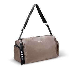 lot 432 image: C&F BOGMOST Small Travel Duffel With Shoe Compartment - Foldable Waterproof Gym Bag for Men Women - Lightweight Oxford Cloth Sports Duffle for Beach Swim - Brown - Retail $13