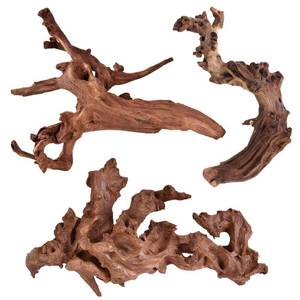 lot 456 image: majoywoo Natural Coral Driftwood for Aquarium Decor Fish Tank Decorations, Assorted Driftwood Branch 6-10 3 Pcs, Reptile Decor�� - Retail $23