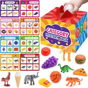 lot 465 image: Montessori Sensory Toys for 2-6 Year Olds  58-Piece Learning & Sorting Games with Mystery Box  Preschool Activities & Speech Therapy Gifts  Easter Basket Stuffers, Birthday Gifts for Boys & Girls - Retail $25