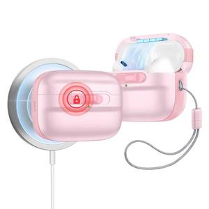 lot 480 image: ESR for AirPods Pro Case (202320222019, 2nd1st Gen), Compatible with Airpods Pro 2 (USB-CLightning Cable), MagSafe Ready, Magnetic Lid Lock, Full Drop Protection Cover with Lanyard, Pink - Retail $19