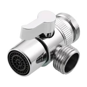 lot 481 image: CIENCIA Brass Sink Faucet Diverter Valve to Sink Hose Sprayer,Faucet Splitter for Kitchen,Sink Faucet Replacement Part M22 x M24,SBA021 - Retail $10