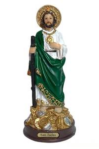 lot 495 image: Gigis Classy Kids 7inch Inch Saint St. Jude Thaddeus Statue Figurine Coins Money Religious Imagen San Judas Tadeo Estatua Figura - Retail $16