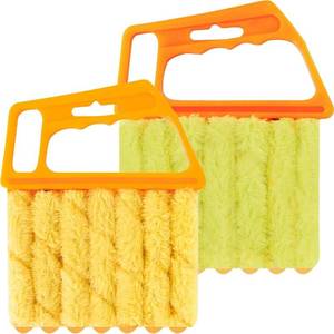 lot 519 image: 2 Pcs Blind Cleaner - Washable Window Blind Cleaner Duster Tool, Hand-Held Blind Duster for Wood Dlinds Mini Duster Brush Blind Dust Cleaner Venetian Shades Brush Window - Retail $7