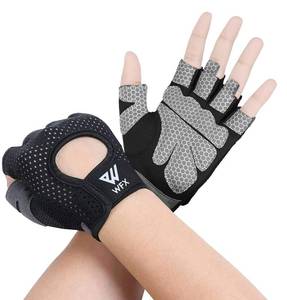 lot 534 image: WESTWOOD FOX Weight Lifting Gloves for Men Women Gym Gloves with Wrist Wrap Support for Workout Training Exercise Fitness Hanging, Pull ups for Dumbbell, Cycling (Blacks, Medium) - Retail $5