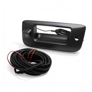 lot 551 image: Pre Owned Yunnergo Rear View Backup Camera wTailgate Handle Compatible with 2007-2013 SilveradoSierra 1500 2500HD 3500HD wKeyhole, Backup Camera Kit, 170° Wide-Angle Lens, Black Outer Shell - Retail $25