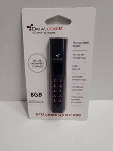 lot 61656 image: Data Locker K300 Encrypted Kypd SSD 8GB - Retail $100