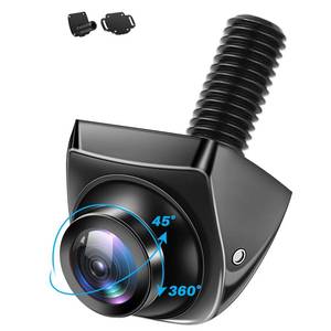lot 61682 image: 4 Modes Button Switch. AHD 1080P Backup Camera for Car 180°Wide Angle Rear Camera with Clear Night Vision 360°45° Rotatable FrontSideRear View Camera IP69K Waterproof Reverse Camera Fisheye Lens - Retail $22
