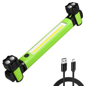 lot 61697 image: Work Light, 2500LM Bright LED Work Lights, 5200mAh Rechargeable Magnetic Underhood Work Light with Hooks, Cordless Battery Powered Mechanic Light for Car RepairingInspectionGarageWorkshopEmergency - Retail $36