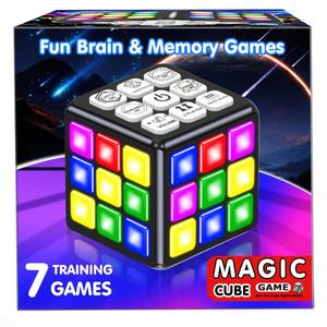 lot 61706 image: Toys for Kids Age 8-13 Boys Gifts Fun Brain & Memory Handheld Game Cube for Teens & Adults - Cool Toys STEM Sensory Toy for 6-12 Year - Birthday Gift for Boy Girls 6 7 8 9 10 11 12 Years Old - Retail $26