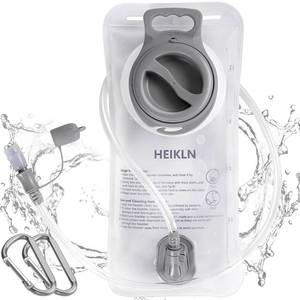lot 61722 image: Hydration Bladder 2 Liter, Water Bladder for Hiking Backpack, Leak Proof Water Bladder Bag, BPA Free Military Water Storage Bladder, Hydration Pack for Bicycling Hiking Camping Hunting Running - Retail $9