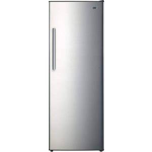 lot 4 image: 24 in. 11 cu. ft.  Convertible Auto Defrost Garage Ready Upright FreezerRefrigerator in Stainless Steel, Energy Star - Retail $899