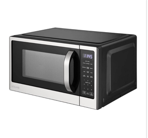 lot 5 image: 21 in. 1.1 cu. ft. 1000-Watt Countertop Microwave Oven in Fingerprint Resistant Stainless Steel and Bar handle - Retail $109