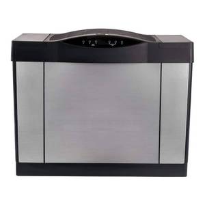 lot 11 image: AIRCARE 4DTS 900 Whole House Console Evaporative Humidifier for 3600 Square Feet  Brushed Nickel - Retail $367