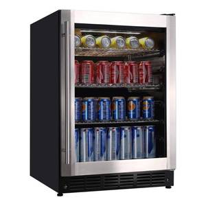 lot 12 image: 23.4 in. 50 Bottle, 154 Can, Wine and Beverage Cooler with Stainless Steel Door - Retail $479