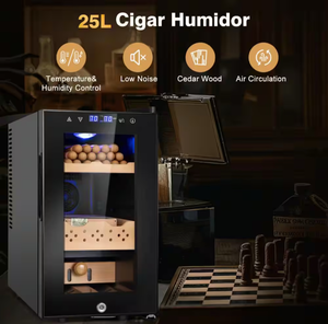 lot 22 image: 10.3 in. ElectricCigar Humidor - Retail $233