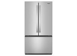 lot 28 image: Stainless Steel French Door Refrigerator with Water Filter - Retail $1,999