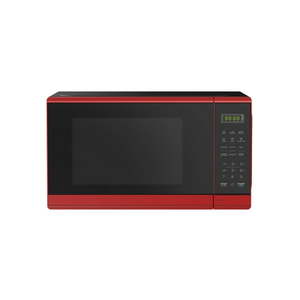 lot 18465 image: Mainstays 0.7 cu. ft. Red Microwave Oven