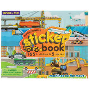 lot 18400 image: Repositionable Sticker Book - Machines on the Move