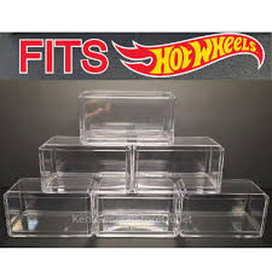 lot 18427 image: Diecast Display Case for 164 Scale Model Cars 6-Pack NEW Showcase HOT WHEELS
