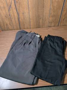 lot 1 image: Green Eddie Bauer Dress pants Black Dress Pants Size 12