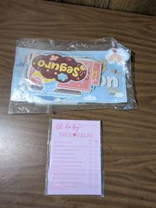 lot 34 image: Baby Shower Game Bundle - TrueFalse Quiz and Banner Set