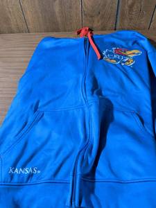 lot 73 image: Kansas Jayhawks Champion Full Zip Hoodie