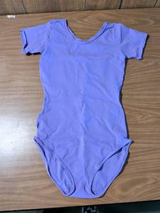 lot 77 image: Periwinkle purple Short Sleeve Dance Leotard