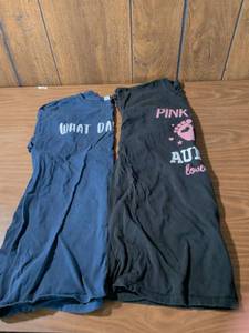 lot 91 image: Victorias Secret PINK and What Day Is It T-Shirt Bundle