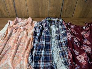 lot 115 image: Cato Clothing Bundle - Paisley Dress and Plaid Top
