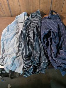 lot 119 image: Mens Striped Dress Shirts Bundle