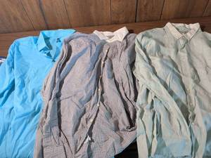 lot 120 image: Designer Button-Down Shirt Lot - JF, Polo, Kenneth Cole XXL