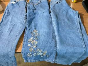 lot 155 image: JMS Embroidered Floral Jeans
